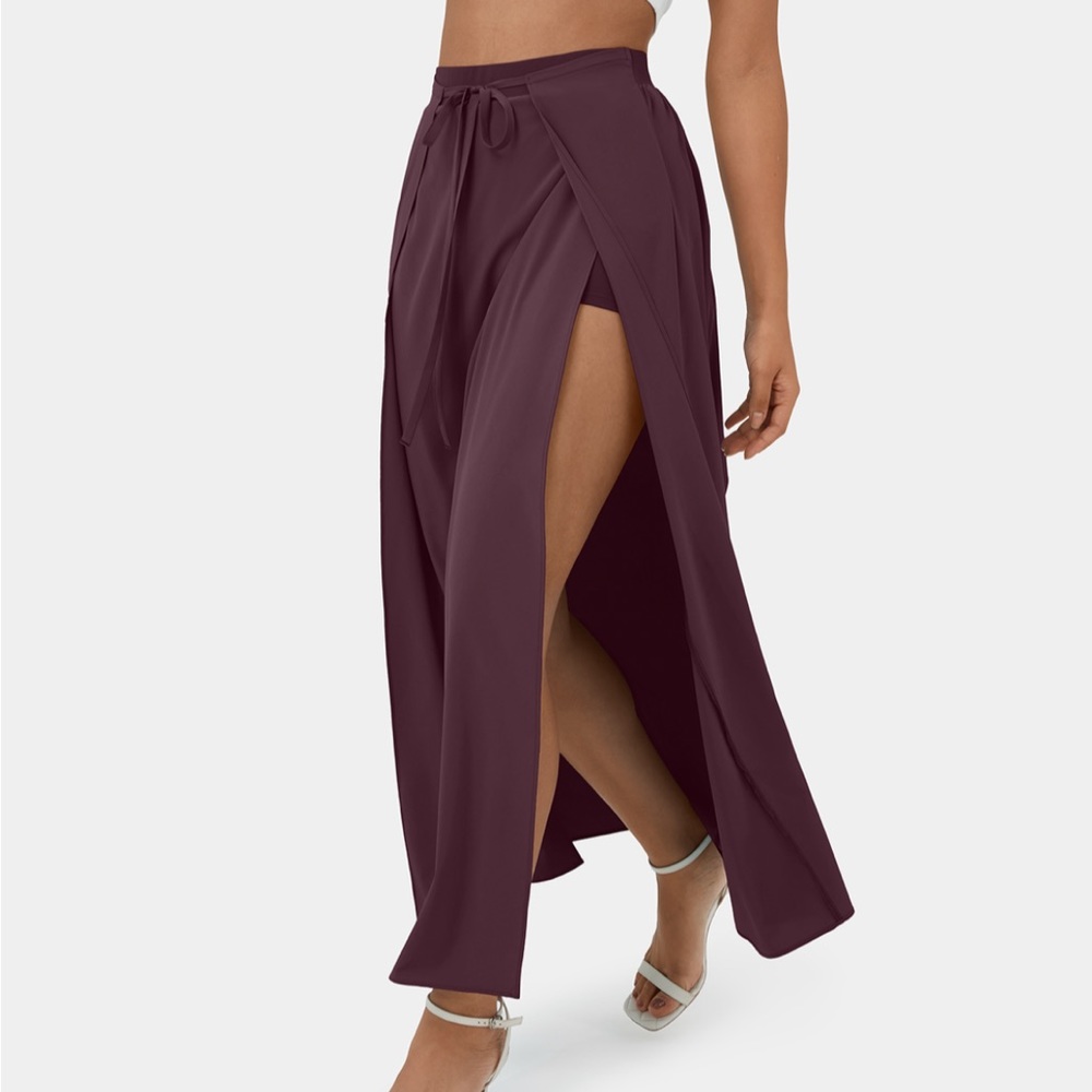 Halara flowy maxi skirt with shorts